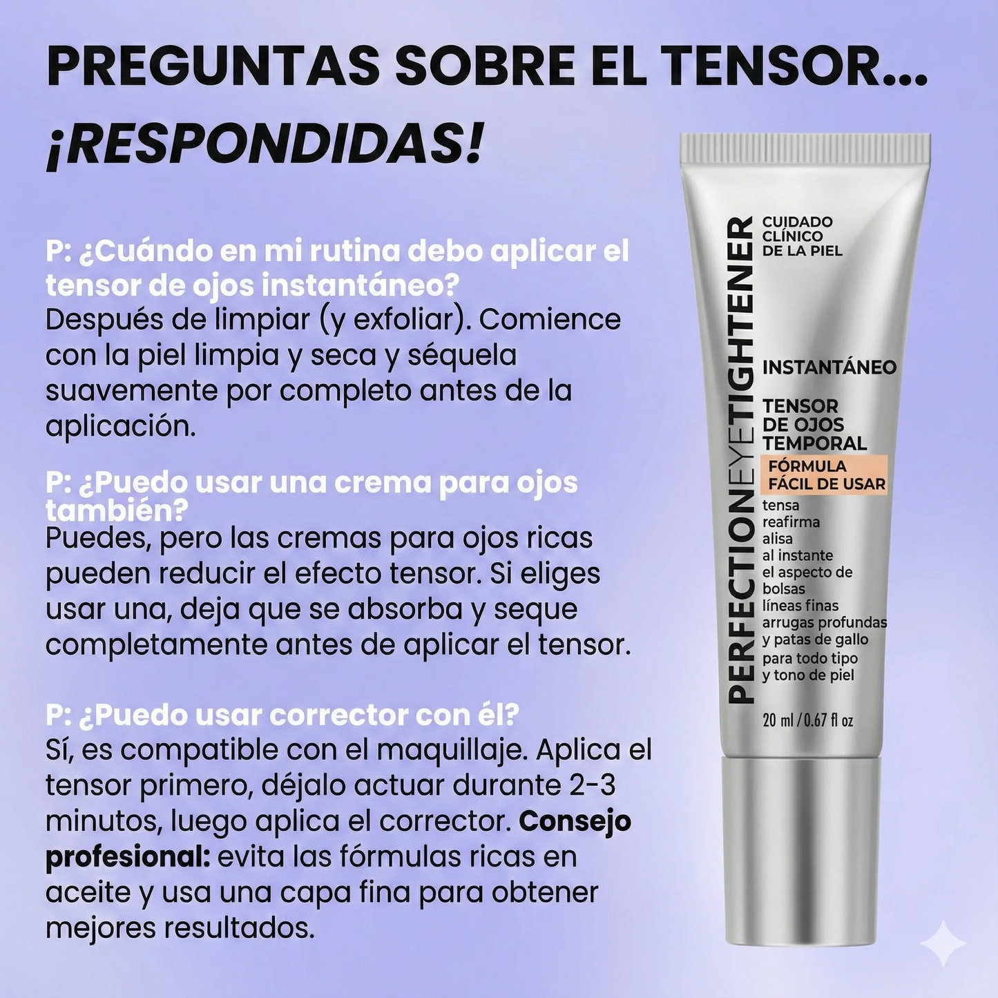 SeraGlow - Gel tensor rejuvenecedor de ojos